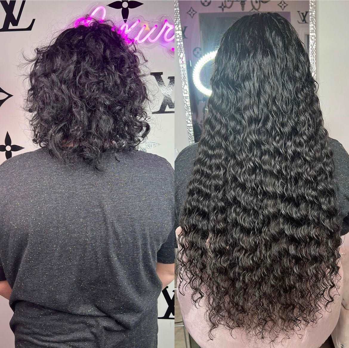 Curly hair extensions clearance nano